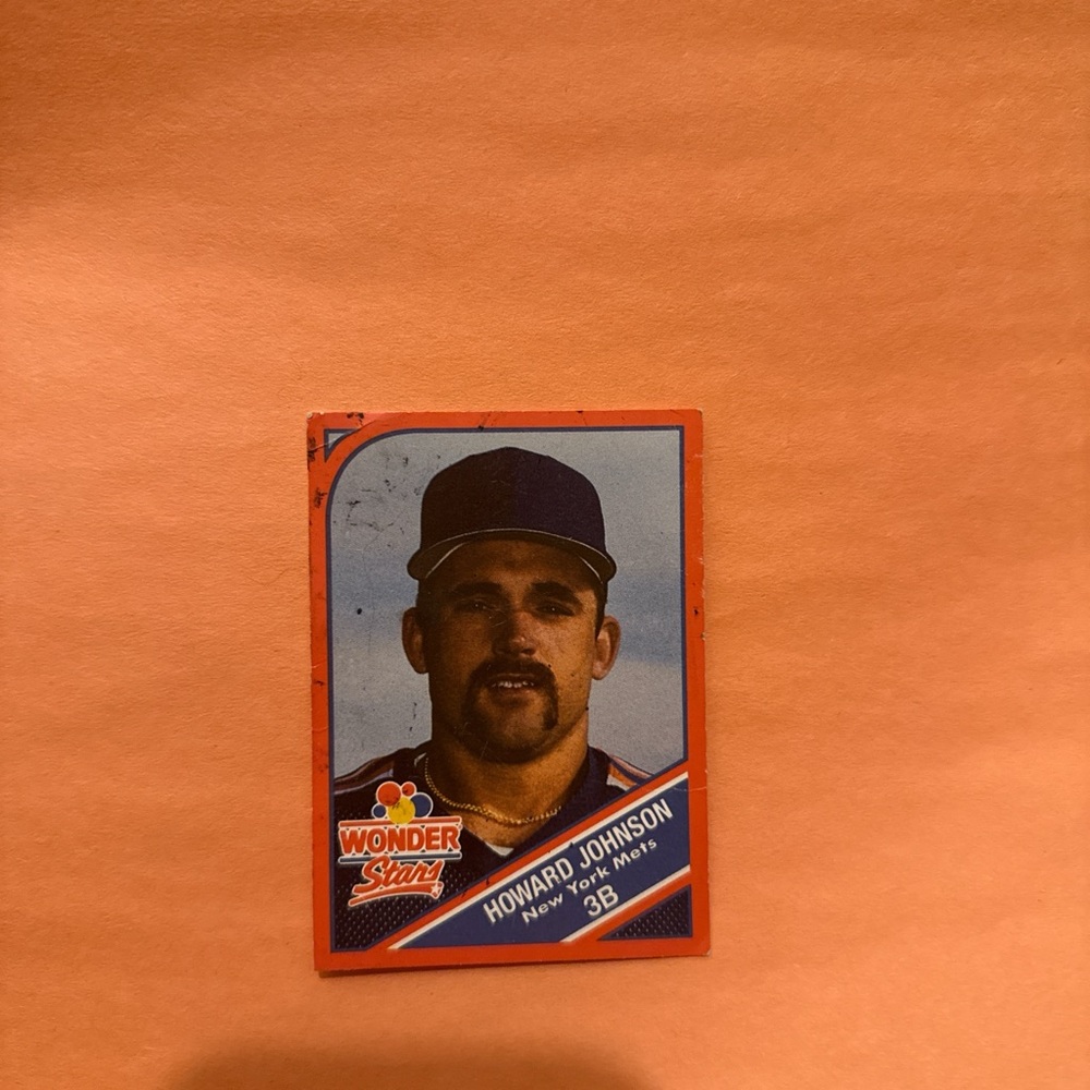 Howard Johnson New York Mets 3B Wonder Stars Card